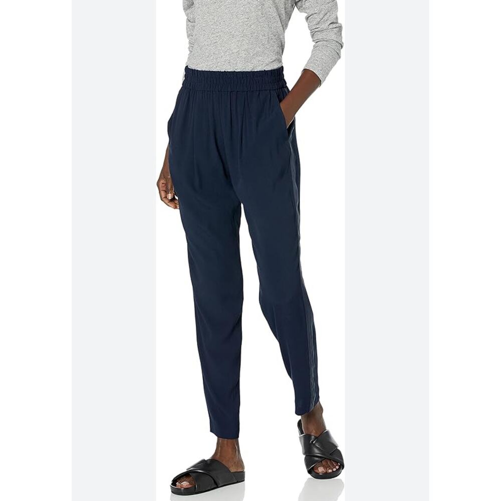 Rebecca Taylor Women’s Emma Crepe Silk Pants Size 4 High Waist Designer‎ Minimal